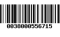 Código de Barras 0038000556715