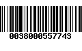 Código de Barras 0038000557743