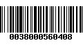 Código de Barras 0038000560408