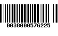 Código de Barras 0038000576225