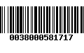 Código de Barras 0038000581717