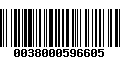 Código de Barras 0038000596605