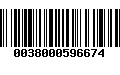 Código de Barras 0038000596674