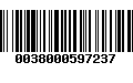 Código de Barras 0038000597237