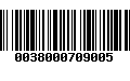 Código de Barras 0038000709005