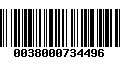 Código de Barras 0038000734496