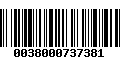 Código de Barras 0038000737381