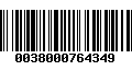 Código de Barras 0038000764349