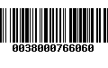 Código de Barras 0038000766060