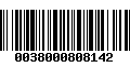 Código de Barras 0038000808142