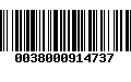 Código de Barras 0038000914737