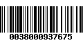 Código de Barras 0038000937675