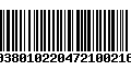 Código de Barras 00380102204721002163