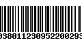 Código de Barras 00380112309522002934