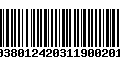 Código de Barras 00380124203119002015