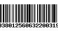 Código de Barras 00380125606322003197