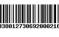 Código de Barras 00380127306920002162