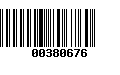 Código de Barras 00380676