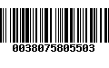 Código de Barras 0038075805503