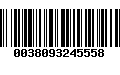 Código de Barras 0038093245558