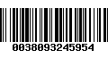 Código de Barras 0038093245954