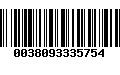 Código de Barras 0038093335754