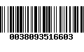 Código de Barras 0038093516603