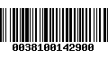 Código de Barras 0038100142900