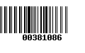 Código de Barras 00381086