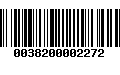 Código de Barras 0038200002272