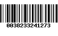 Código de Barras 0038233241273