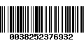 Código de Barras 0038252376932