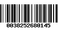 Código de Barras 0038252680145