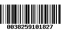 Código de Barras 0038259101827