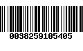 Código de Barras 0038259105405