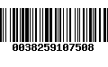 Código de Barras 0038259107508