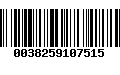 Código de Barras 0038259107515