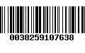 Código de Barras 0038259107638