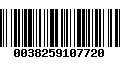 Código de Barras 0038259107720