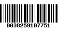 Código de Barras 0038259107751