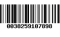 Código de Barras 0038259107898