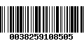 Código de Barras 0038259108505