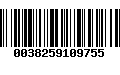 Código de Barras 0038259109755