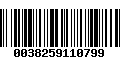 Código de Barras 0038259110799