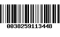 Código de Barras 0038259113448