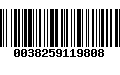 Código de Barras 0038259119808