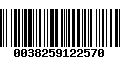 Código de Barras 0038259122570