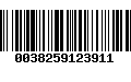 Código de Barras 0038259123911