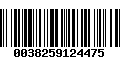 Código de Barras 0038259124475