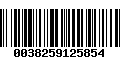 Código de Barras 0038259125854